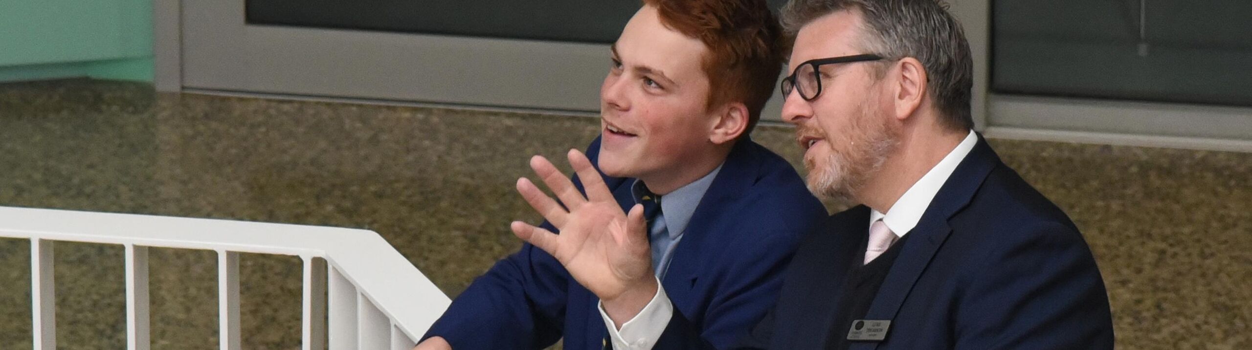 Principal and student, Shipsters Road