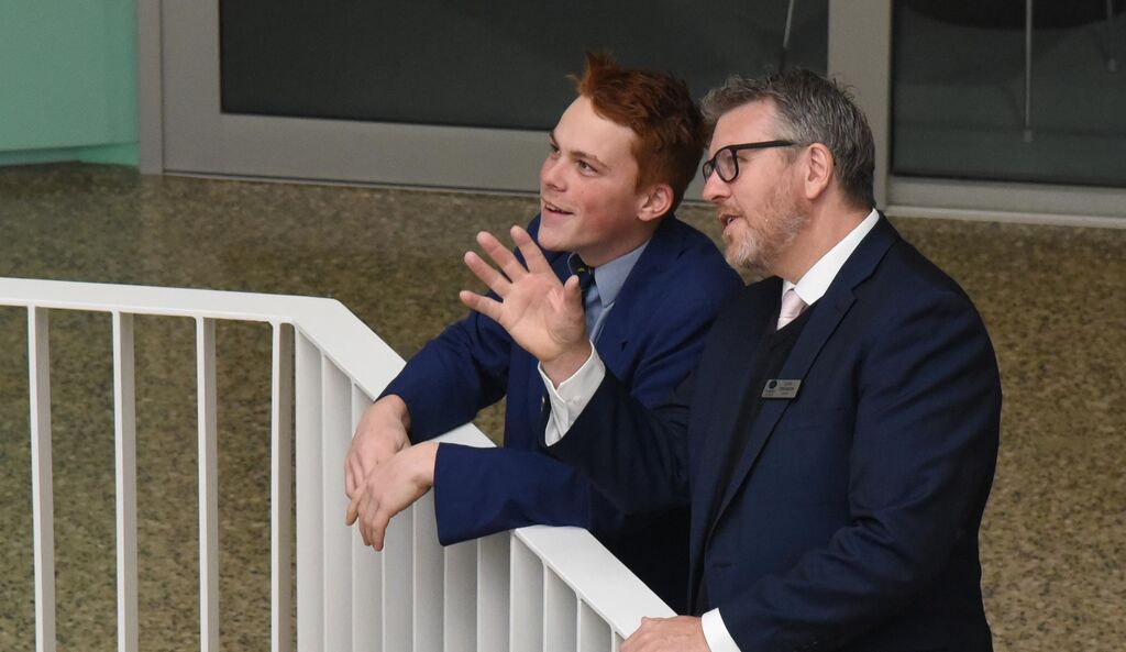 Principal and student, Shipsters Road