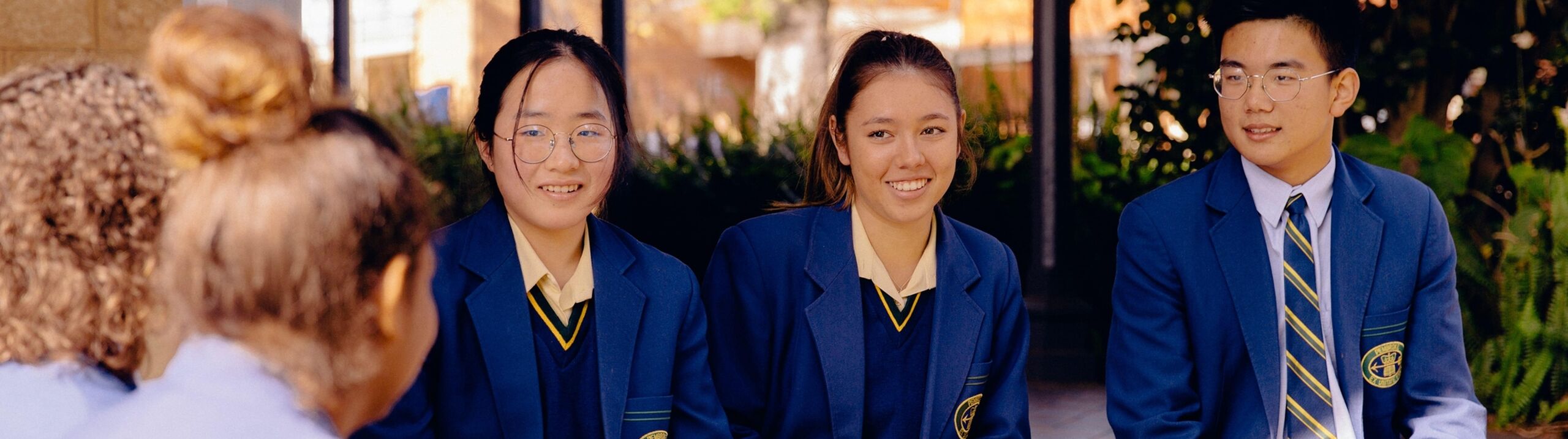 International students on Girton Campus