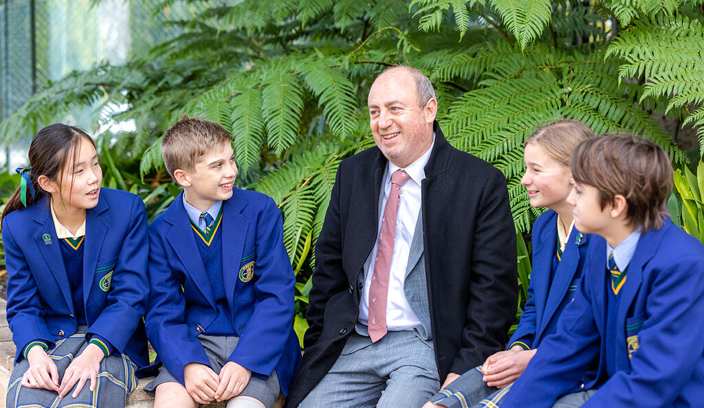 Junior School Students Welcome Mark Staker