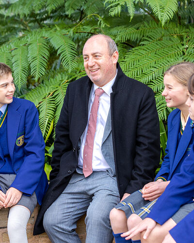 Junior School Students Welcome Mark Staker