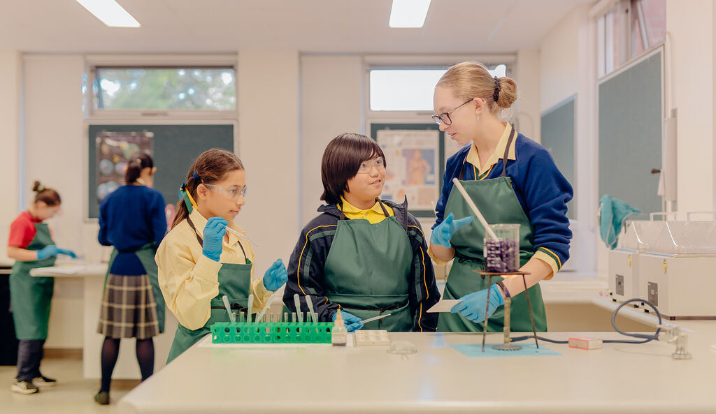 Junior and Senior School science students