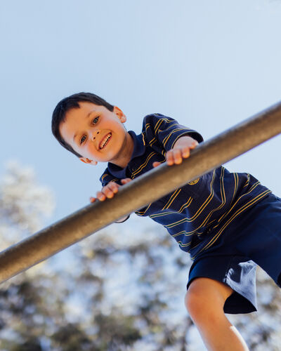 Junior School student playing 3