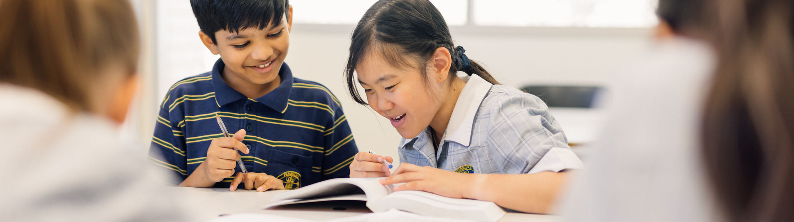 Junior School students learning 3