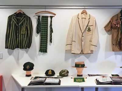 Archival display at King's 95th Anniversary in 2019