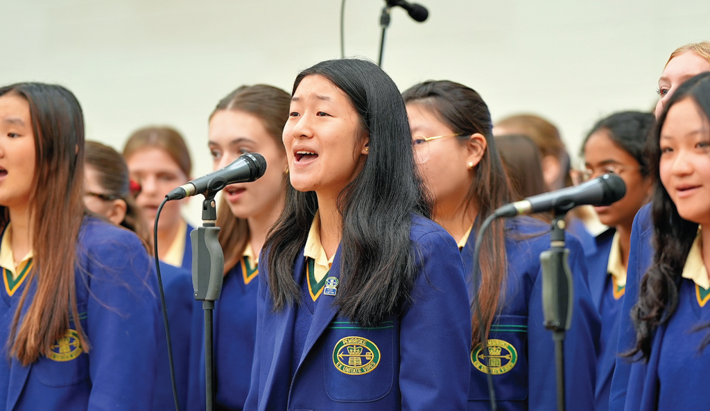 Choir performing at anzac day ceremony