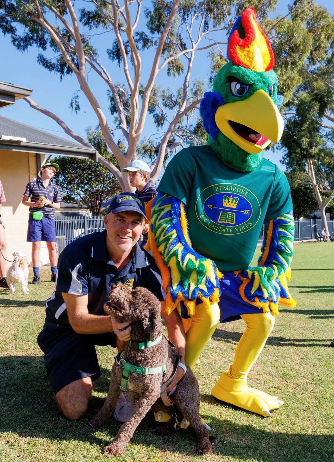 Pembroke Phoenix with Peter Woon and Wilbur at the Middle School Pet Show