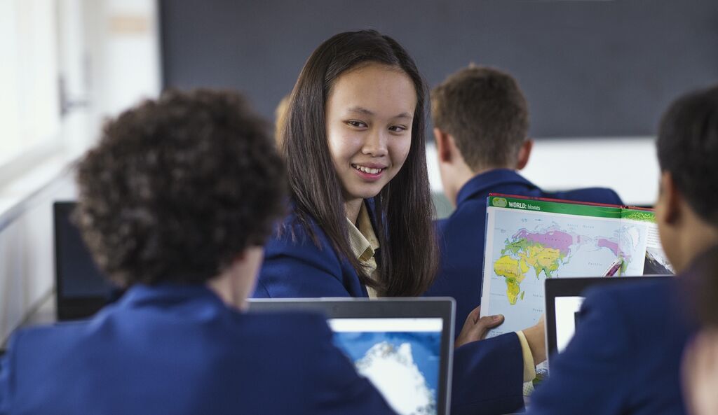 Students in Geography class