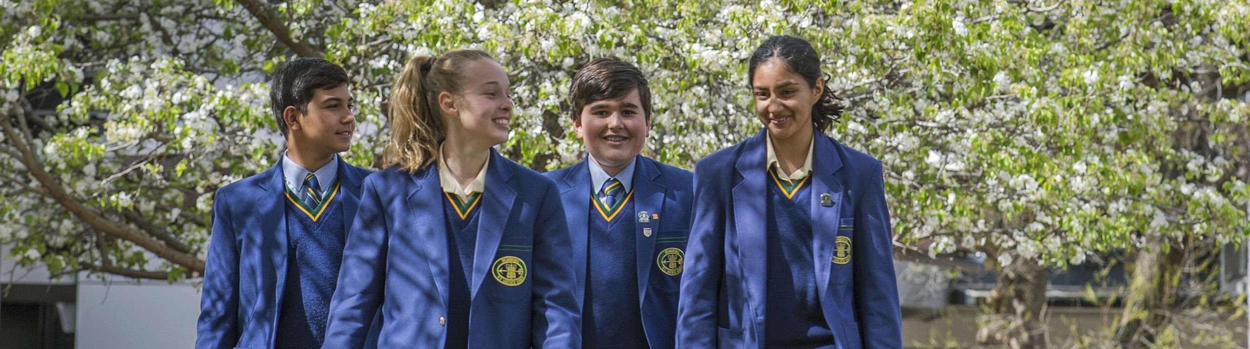 Middle School students on King's Campus