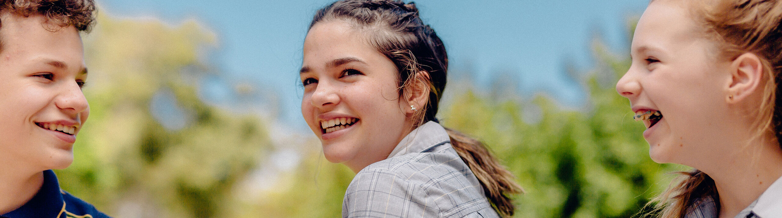 Middle School students on King's Campus