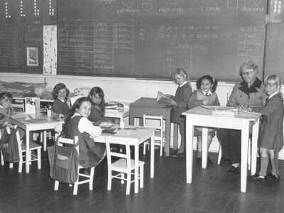 Years 1 and 2 classroom circa 1972