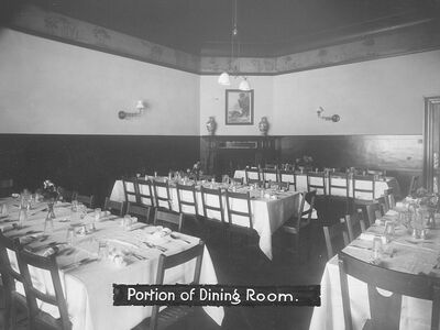 Bills House dining room in the 1930s