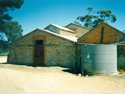 Building and tank at Old Watalunga in September 1989
