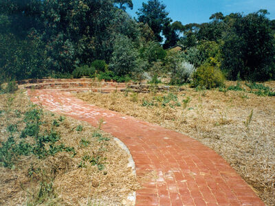 Paved pathway at Old Watalunga in 1990s