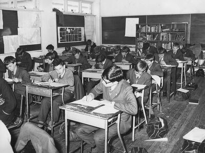 King's College students in 1967