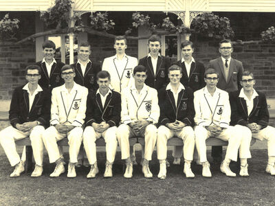 King's Cricket 1st Eleven in 1962