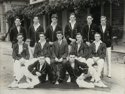 King's Cricket First XI in 1933