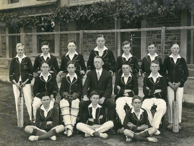 King's Cricket U13 First XI in 1929