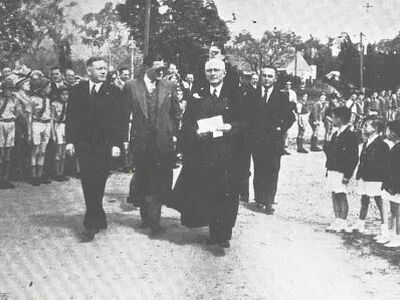 The opening of King's gymnasium in 1954