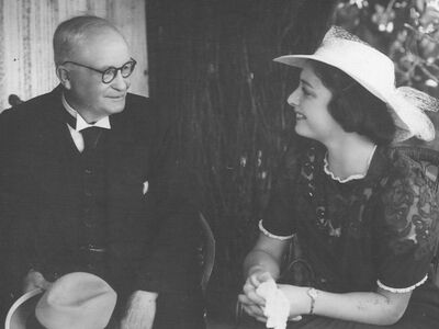 Mr Bonython and Mary Colebatch in 1940
