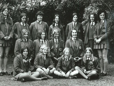 Debating students in 1972