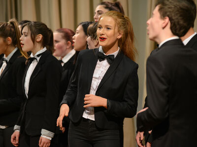 Performance at the afternoon tea celebrations