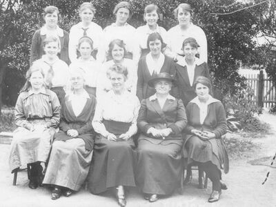 1920 Prefects with Mrs Lillie Smith