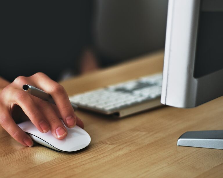 Person using computer