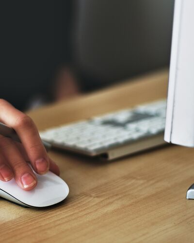 Person using computer