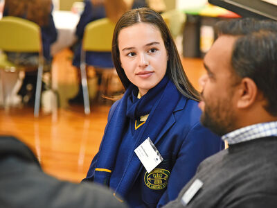 Chloe T (Yr 11)  and Brenz Saunders (2015)