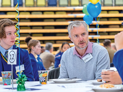 B Daniliuc (Yr 11) and Chris Benson